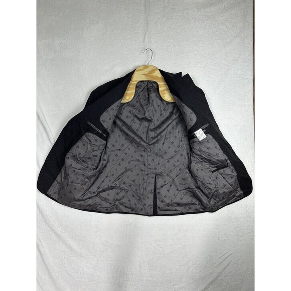 John Varvatos Black and Gray Sport Coats with Structured Shoulders - Picture 3 of 16